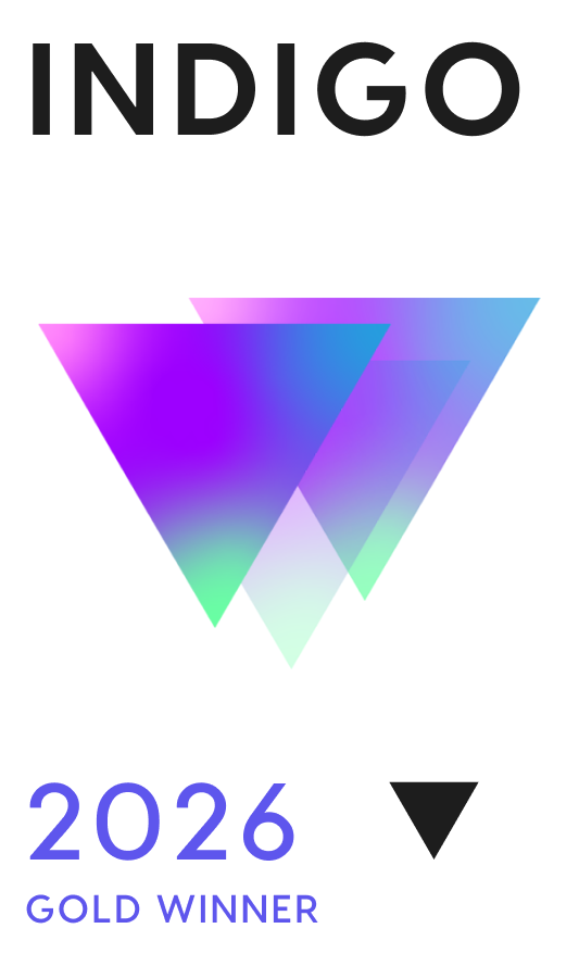 Indigo Awards 2026 Gold Winner badge